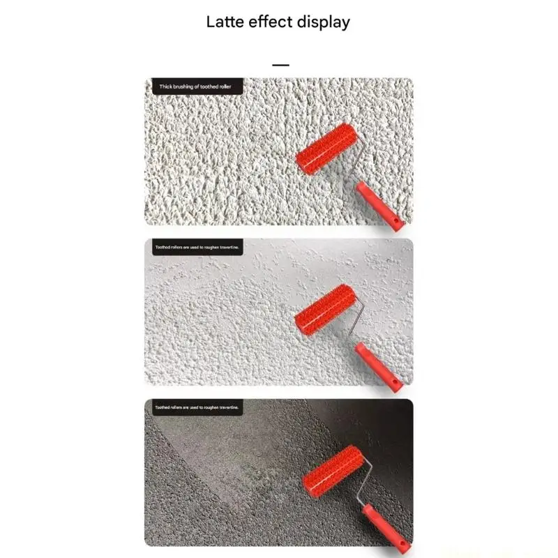 A2BE High Absorbency Art Paint Roller 019ST Soft Teeth Design Creates Unique Pattern On Any Surfaces Home Improvement Roller