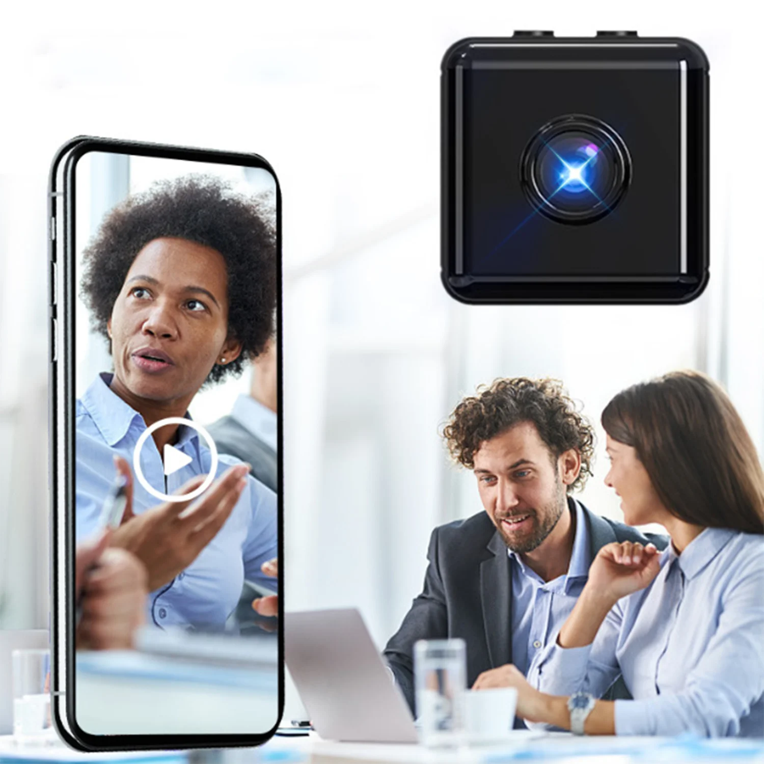 Home Camera WiFi Mini Camera Infrared night vision function, motion detection and alarm push to protect the family safely Camera