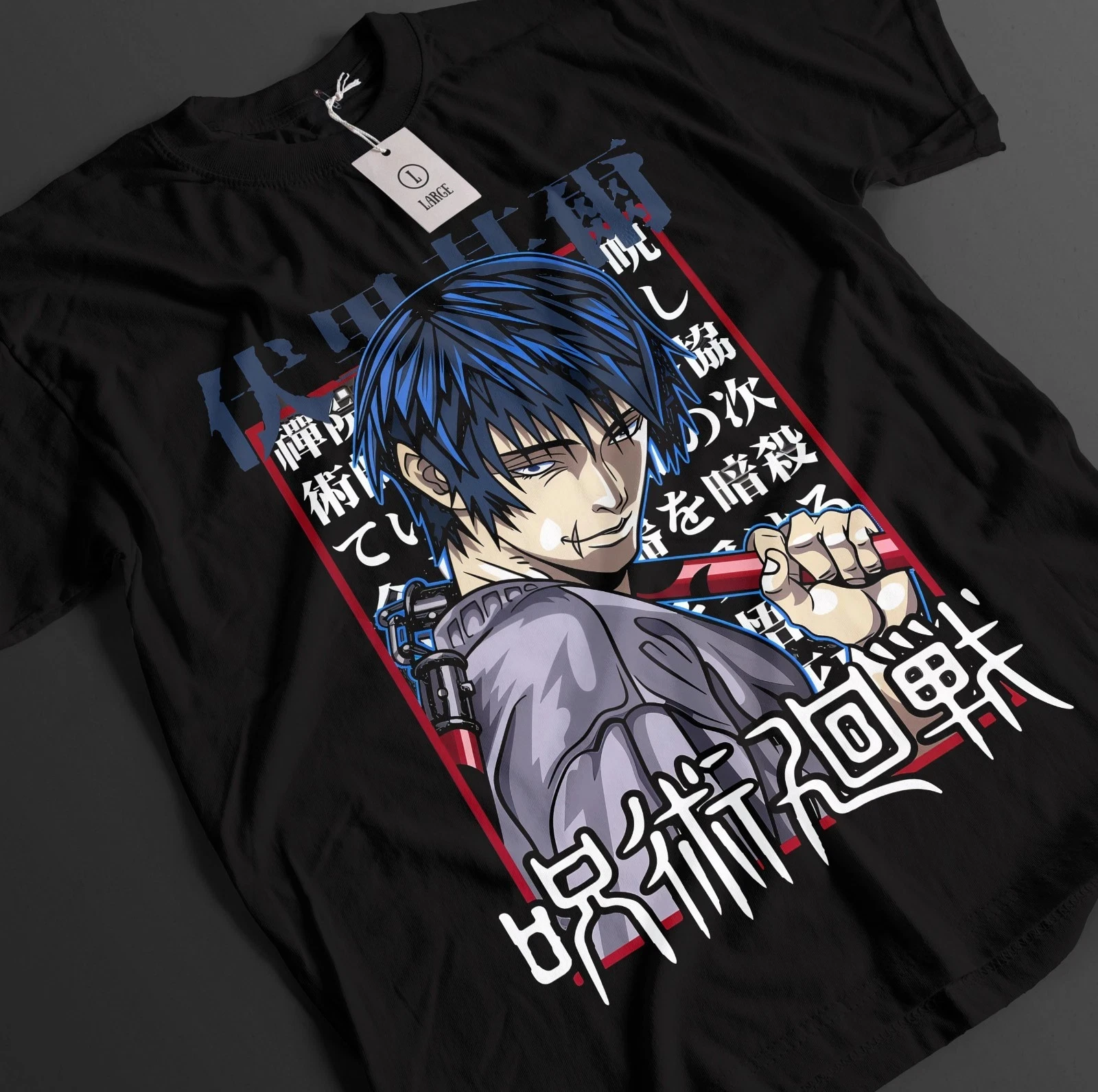 

2026 Summer Jujutsu Kaisen Anime Toji Fushiguro Printed Loose Short-sleeved Pure Cotton Children's T-shirt Unisex Casual Loose