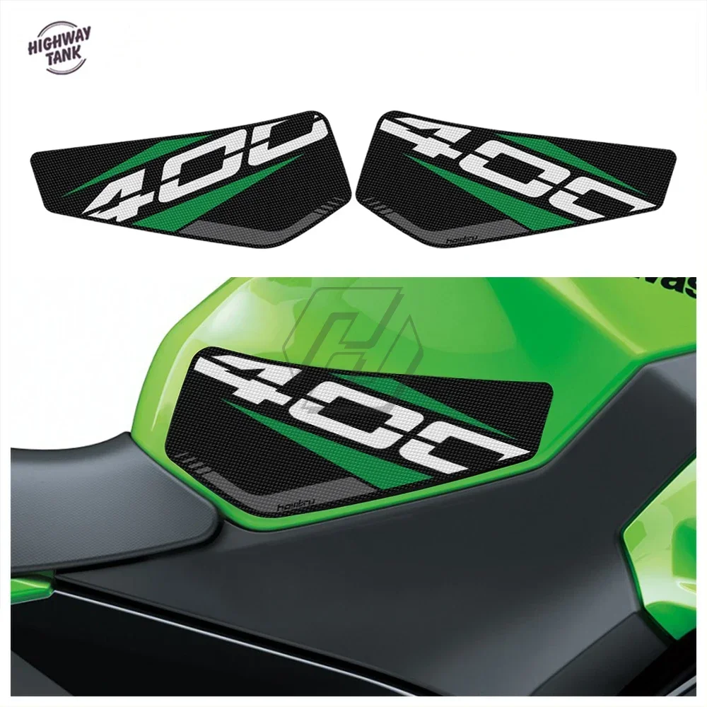 Protetor lateral da almofada do tanque da motocicleta esteiras antiderrapantes para kawasaki ninja 400 2018-2020