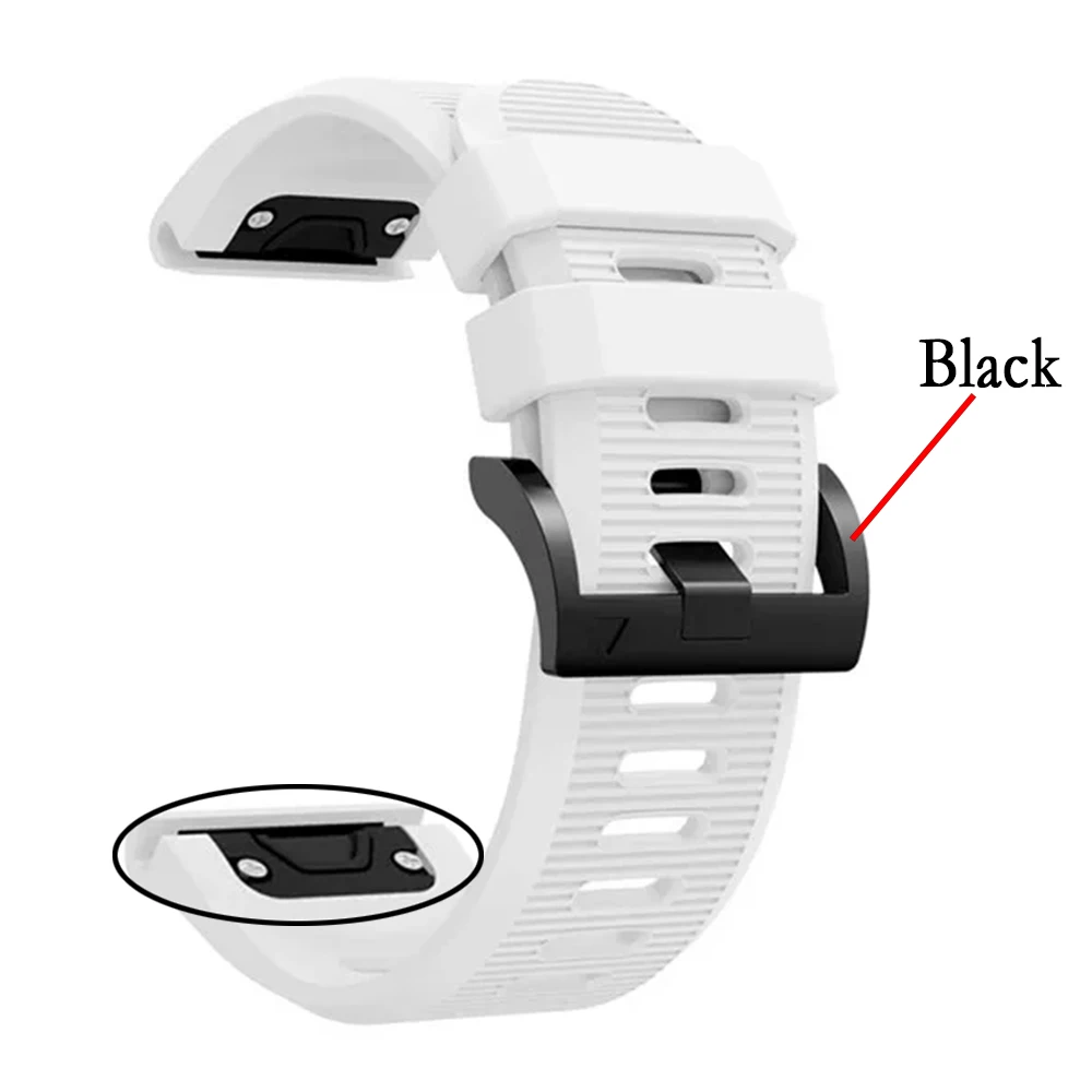 ガーミンフェニックス用シリコンウォッチバンド,クイックフィットストラップ,ガーミンディセンシックスmk1,mk2,mk2i,26mmと互換性があります