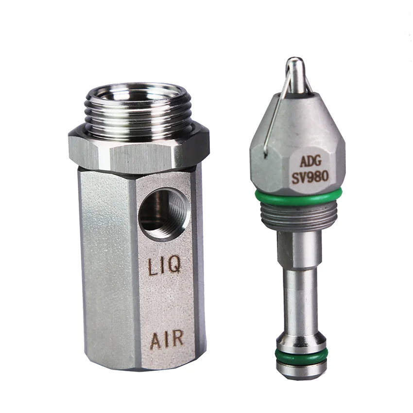 Stainless Steel Micro Ultrasonic Dry Fog Air Atomizing Spray Dust Suppression Atomizer Nozzle