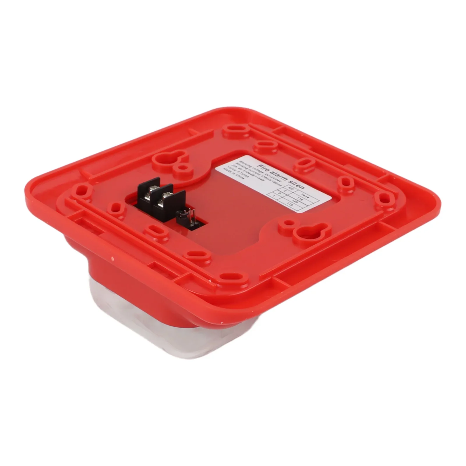 12/24V DC Wired Sounder And Light Siren With LED Strobe Light And Speaker. 105dB Fire Alarm Strobe Siren Security System