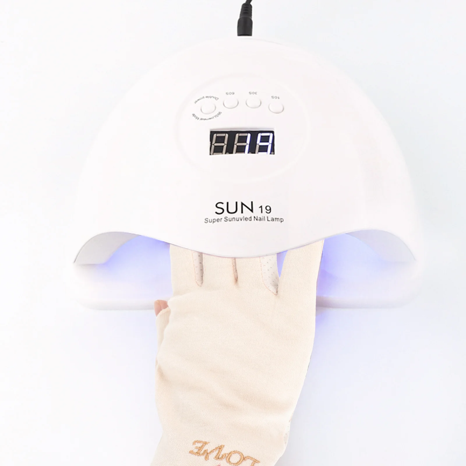 

1pcs 1Pair Protection Breathable Lamp Hand Mitt Nail Uv Hand Gloves Manicure Manicure Uv Lamp Mitt Supply