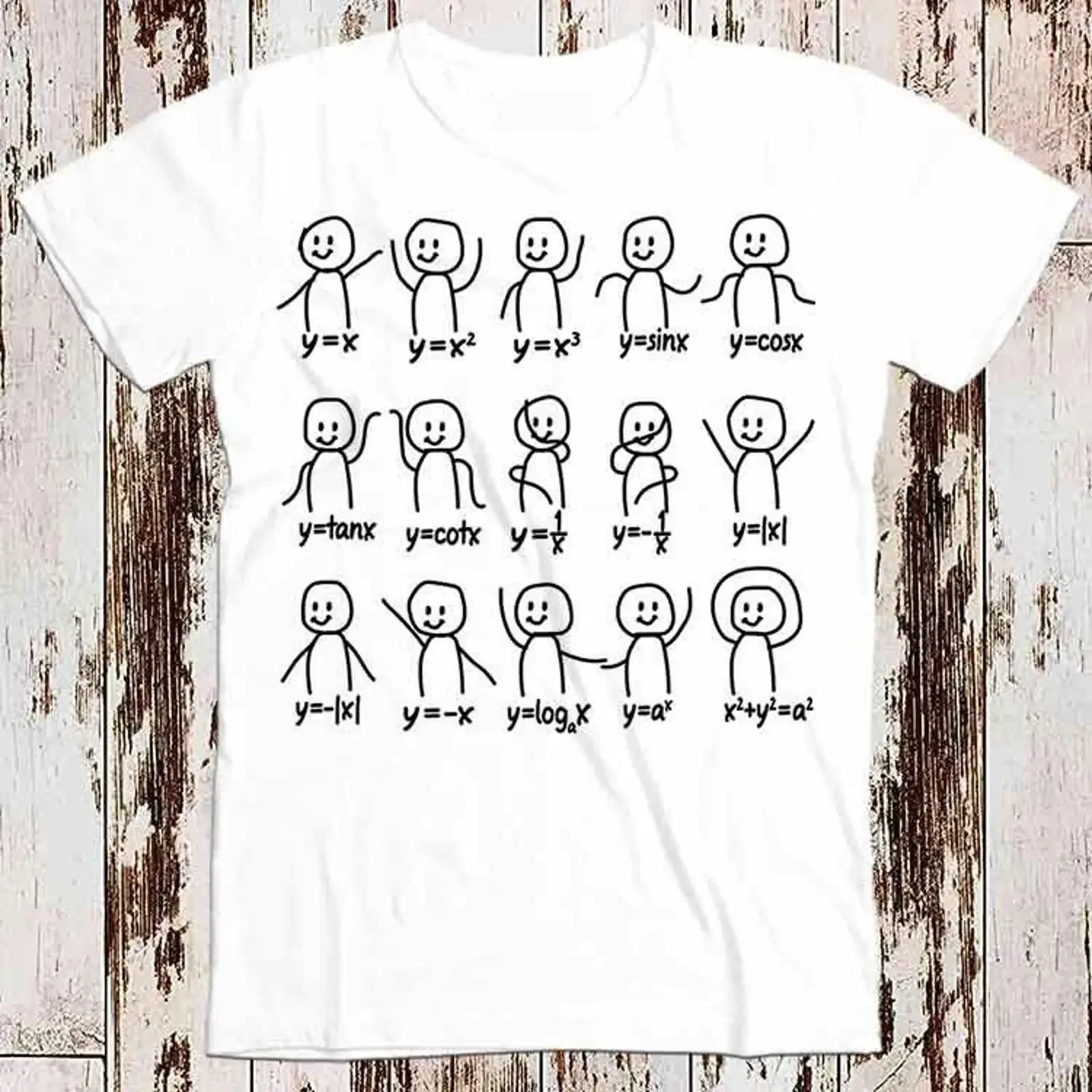 Lustiges T Shirt Algebra Tanz Grafik Figuren Mathe Gleichung 8524 vintage Washed Slightly Breathable graphic Casual Stylish