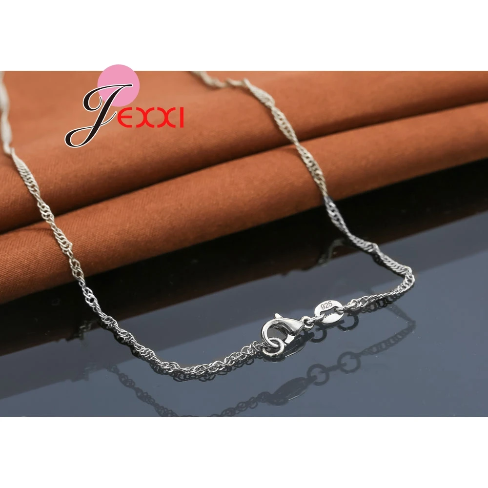 925 Sterling Silver Cubic Zirconia Wedding Jewelry Sets AAA CZ Crystal  Cute Animal Cat Necklace Earrings Women Collar