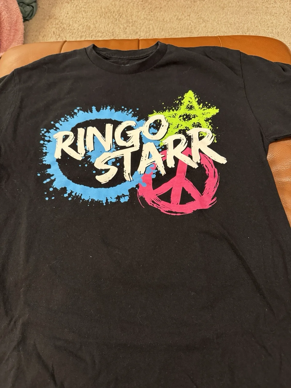 Camiseta oficial do Ringo Starr 2023 para a turnê de concertos 2023, tamanho médio