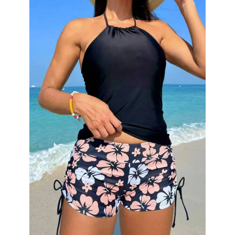 

2025Новый купальник с принтом в стиле пэчворк, женский купальник-бикини из двух частей, купальник