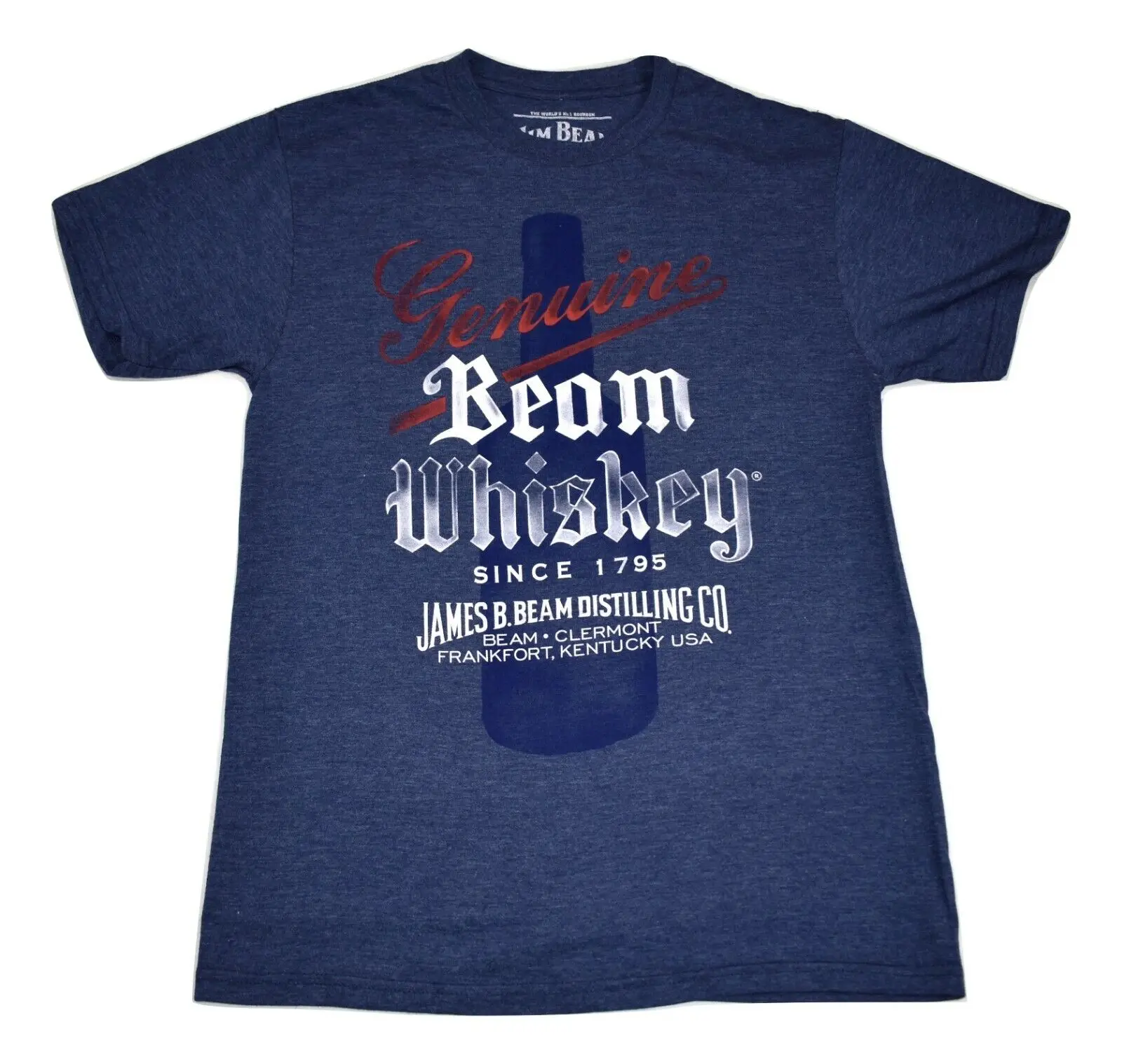 Jim Beam Mens Genuine Whiskey Since 1795 T Shirt New S M