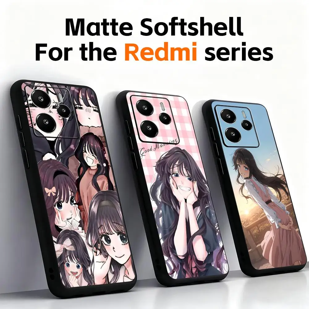 Мягкий черный чехол для телефона The Fragrant Flower Blooms с Dignity для Redmi Note 11 12 13 14 Pro Plus S 5G 14C A3