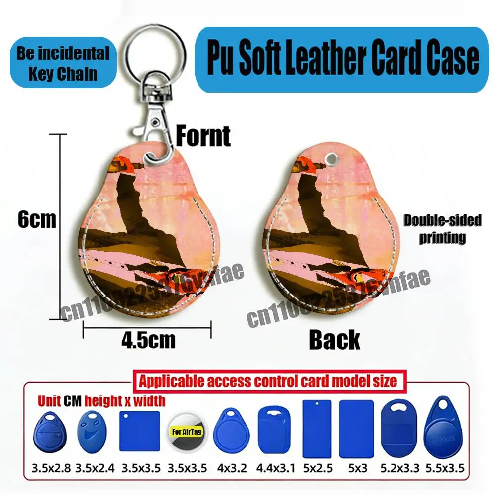 For B-BoJack Cartoon H-Horseman For AirTag Case Card Sleeve Holder ID Credit Bank Access Keychain For Air Tag Shell