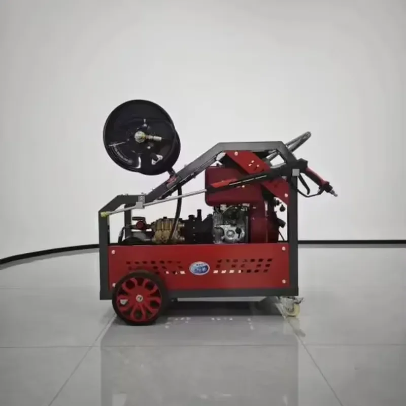 High Pressure Sewer Jet Pipe Cleaner Cold Water Industrial Cleaner Flow Rate 6-8L Min with 20m High Pressure Hose