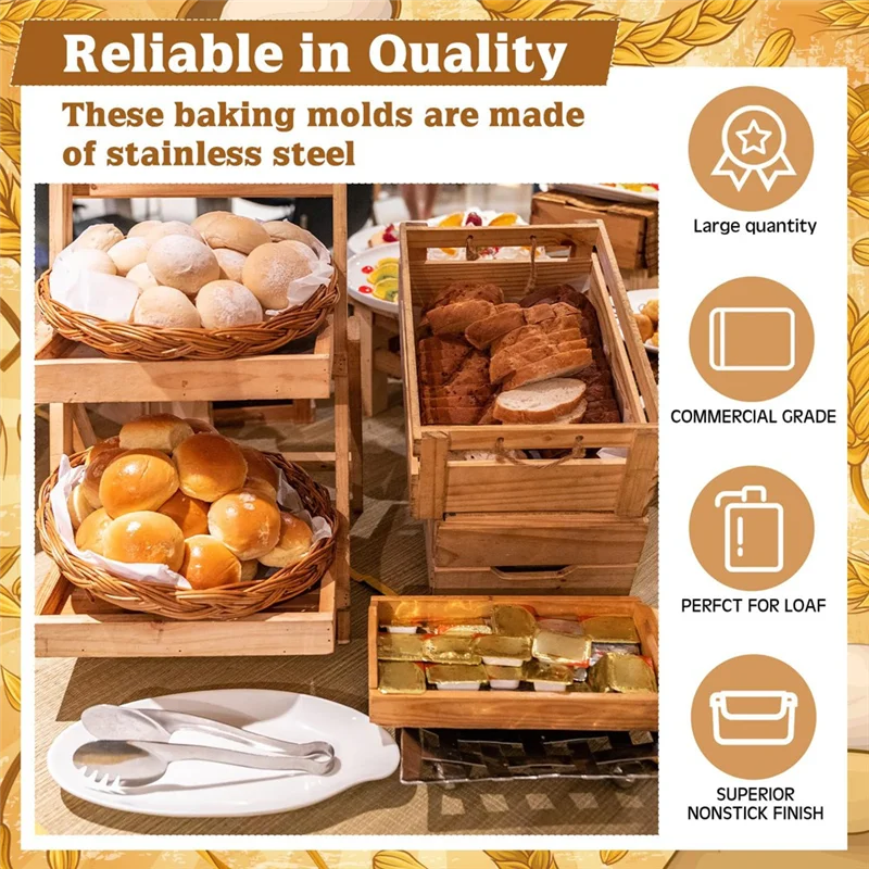 MAKE-4 عبوات من مقلاة تشيز كيك بيضاوية مقاس 9 × 4.5 × 2 بوصة غير لاصقة لخبز اللحوم قالب كعك كبير للخبز والكعك