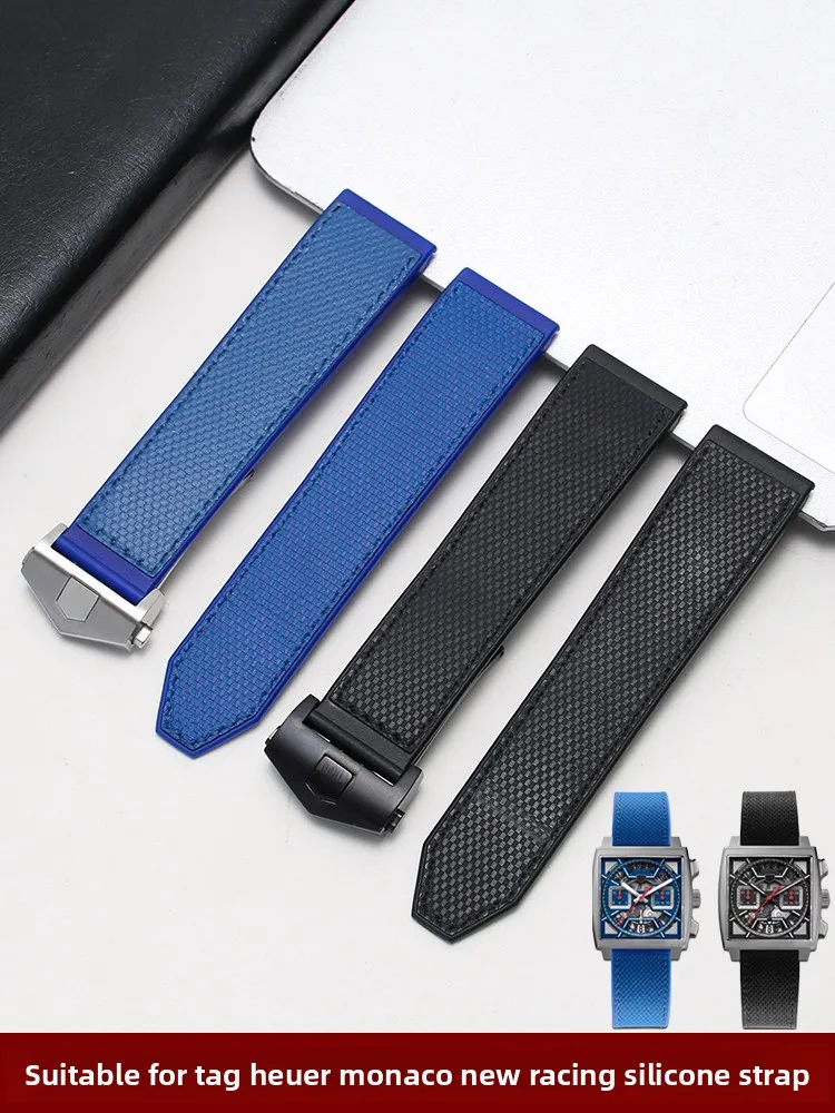 Suitable for TAG Heuer Monaco CBL2182/2183/2184 New Speed Series Sports Silicone Watch Strap