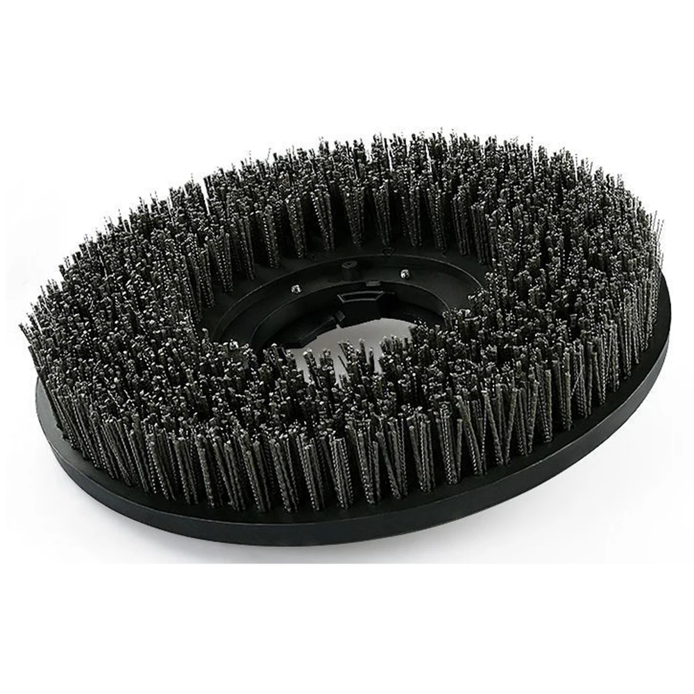 17 Inch 425mm Black Round Circular Abrasive Antique Brush For Grinding And Polishing Stone Marble Granite Quartz Concrete Floor