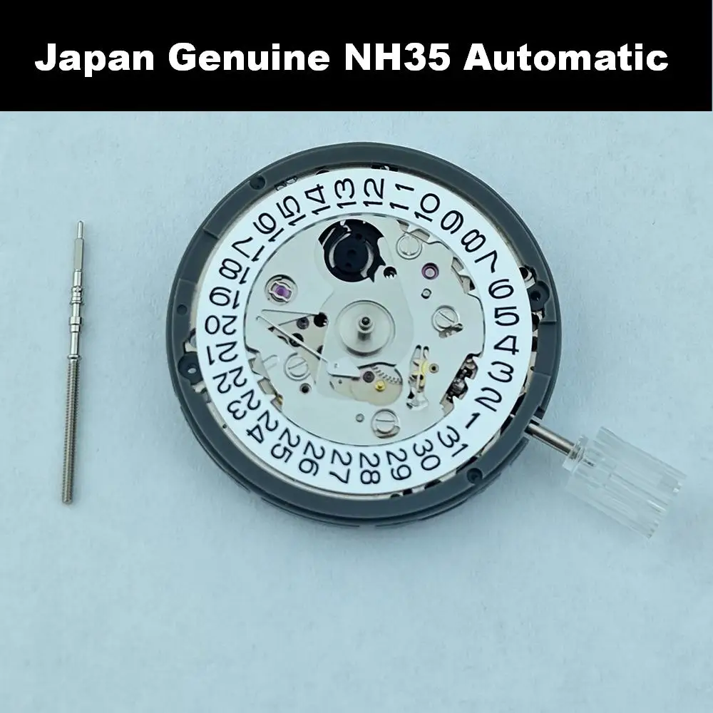 NH35A Genuine Japan Automatic Movement 24 Jewels High Precision For Watch Modification 3:00 Date Watch Mod Part