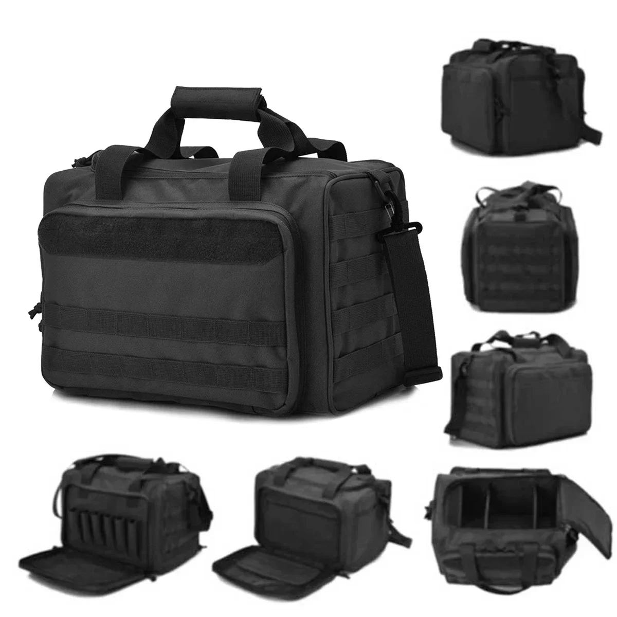 Borsa tattica per pistola da allenamento, sistema Molle, borse portaoggetti, zaino in nylon per esterni, borsa a tracolla, accessori per la caccia