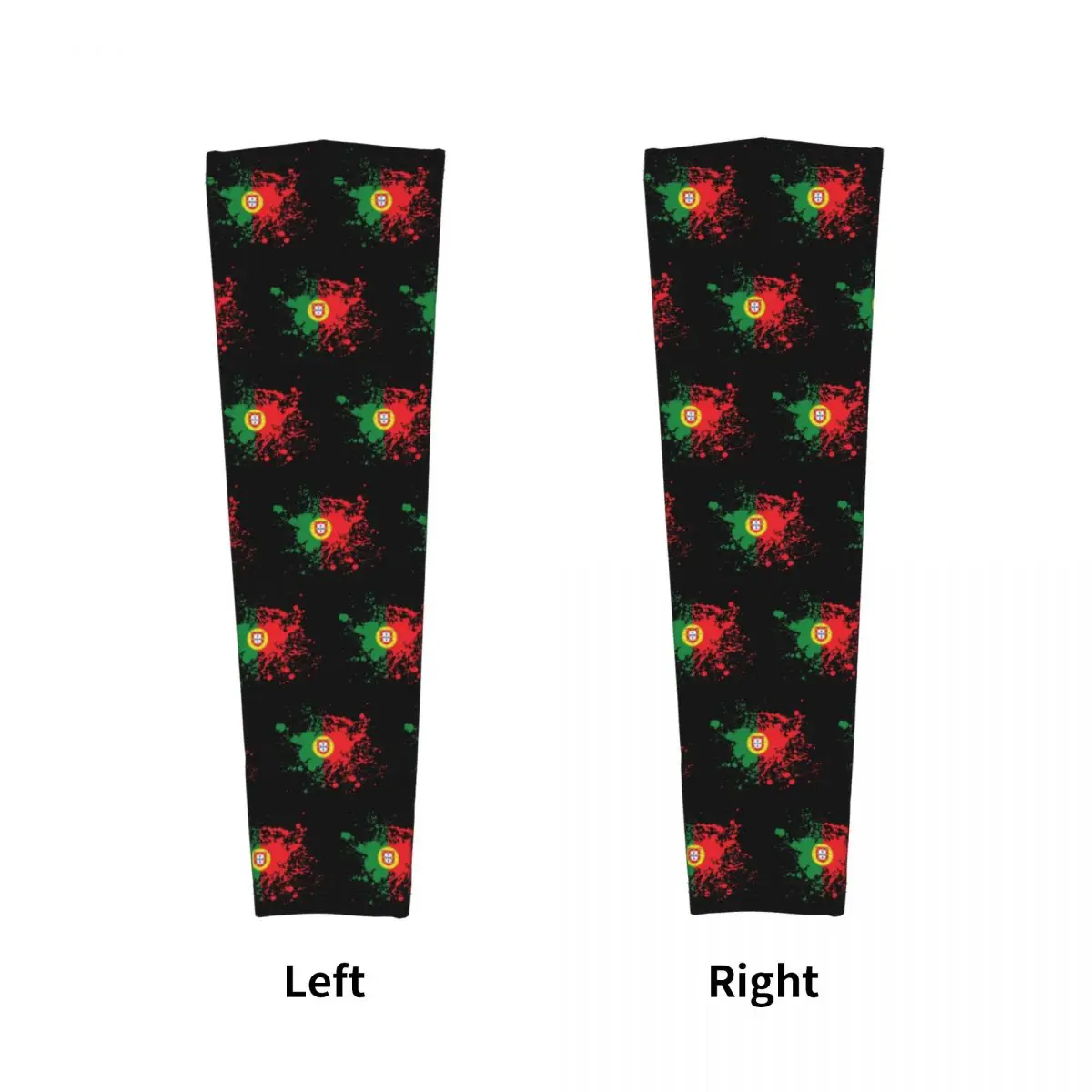 ポルトガルの国旗 アウトドア アームスリーブ 日焼け止め UVカット カバー 夏 サイクリング タトゥースリーブ