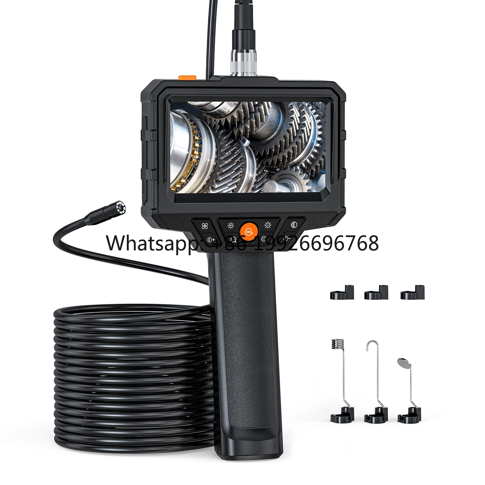 

G40-m Industrial Mini Endoscope Camera 2.9cm Short Lens 5 Inch Screen Borescope Inspection Camera for Automotive