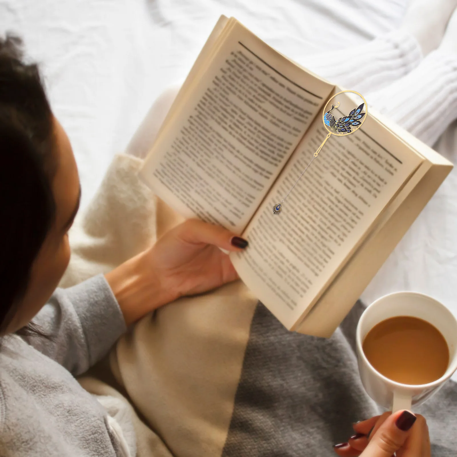 

2pcs Exquisite Metal Pendant Chain Tassel Creative Decorative For Students Readers Library Office Home Wedding Gift Business