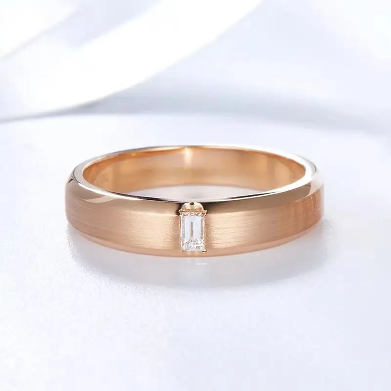Designer Handcrafted Rose Gold Plated S925 Sterling Silver Men\'s & Women\'s Couple Rings Engraved Wedding & Engagement Gift