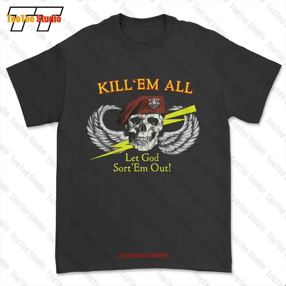 Kill Em All Let God Sort Em Out 1985 T-shirt Tee 4F7Q