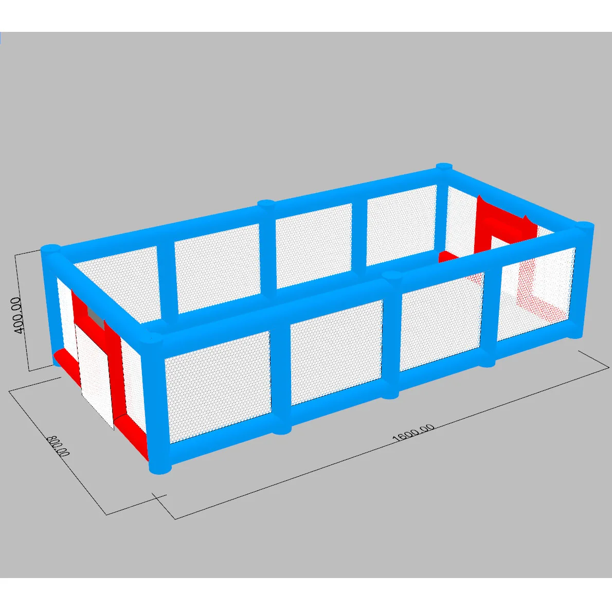 16x8m業務用PVC巨大インフレータブルドッジボールアリーナレンタルスポーツゲームインフレータブルドッジボールコートフィールド子供大人向け