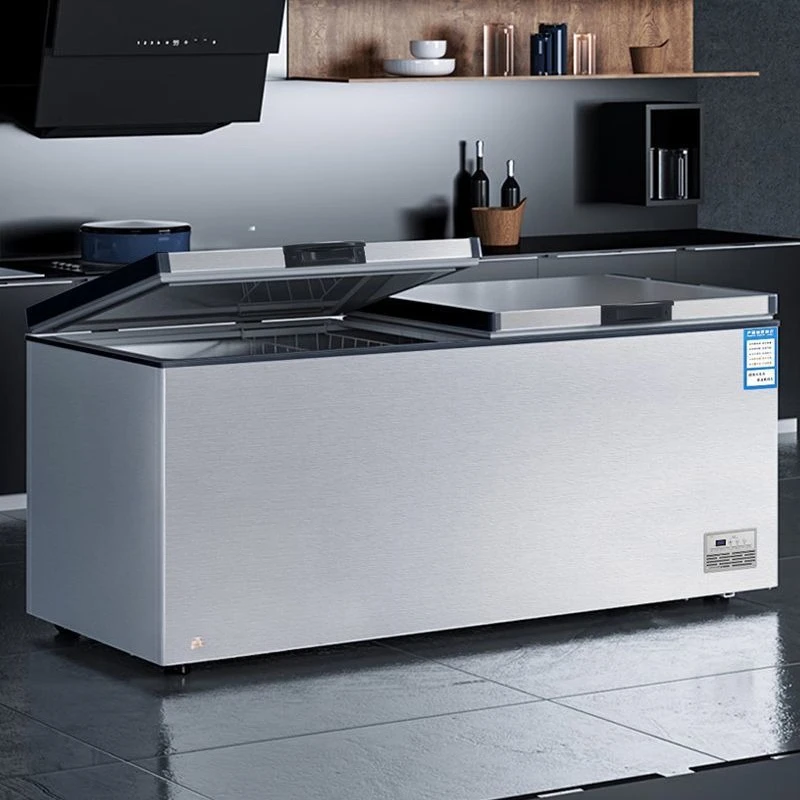 Commercial large-capacity horizontal fresh-keeping and freezing single temperature of refrigerator freezer