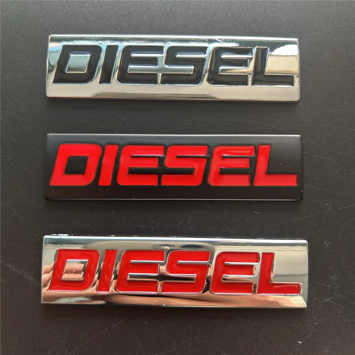 

Стайлинг автомобиля 3D металлическая хромированная эмблема из цинкового сплава универсальный дизельный логотип автомобильный значок кузова багажник крыло клейкая эмблема автоаксессуар