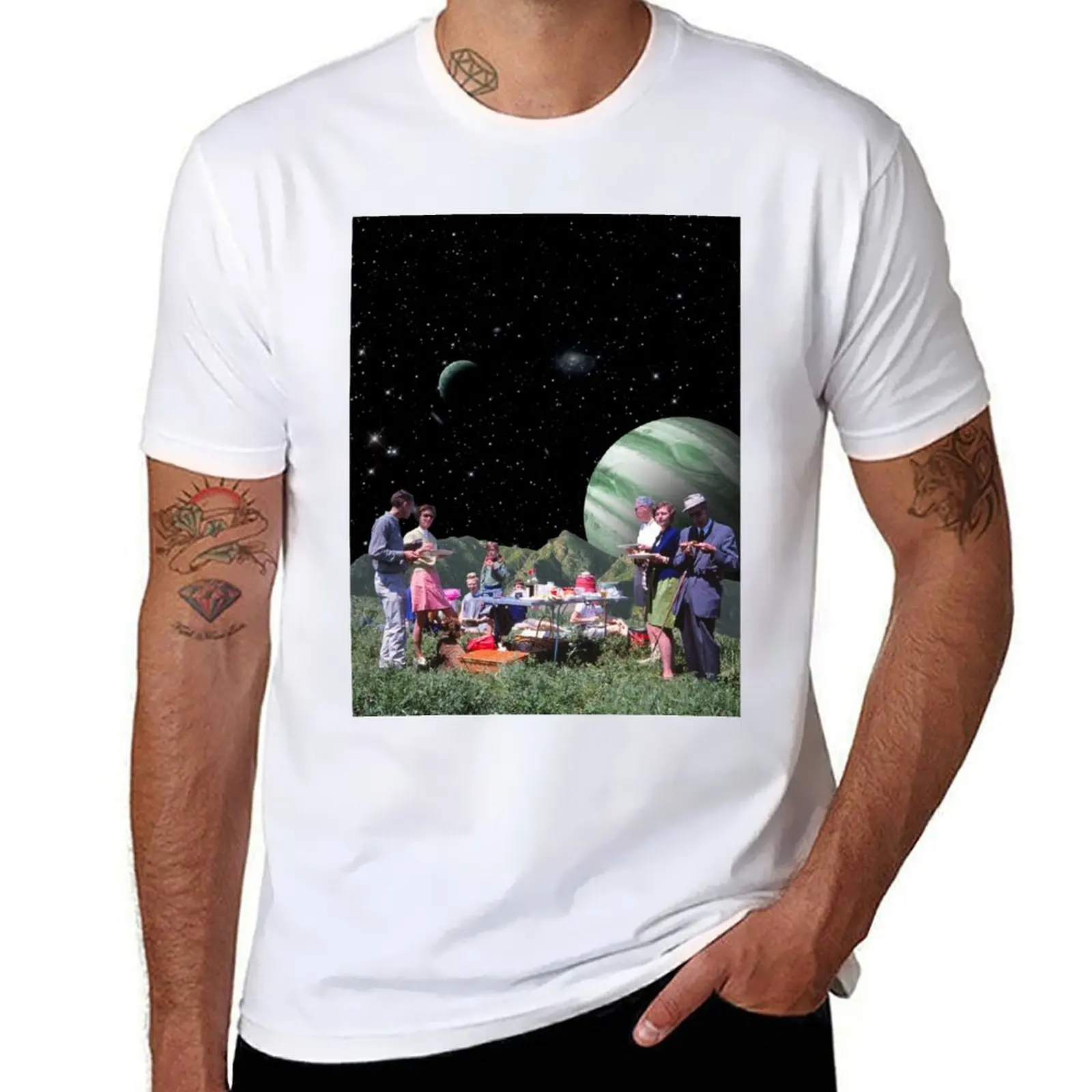 

picnic T-Shirt mens graphic t shirts t shirts for man pack cotton T-Shirt