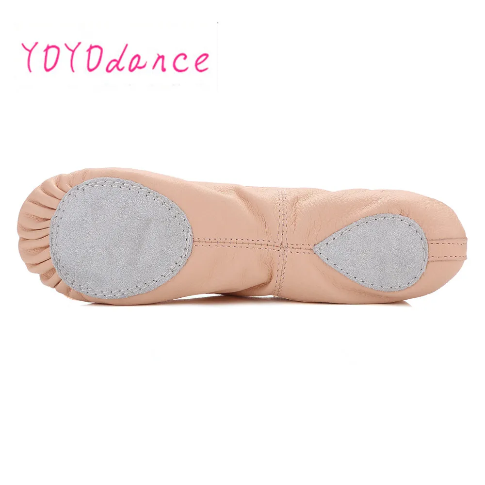 Factory Sale Full Sole and Splite Shoe Women Kids Soft Leather Ballet Shoes Wholesale