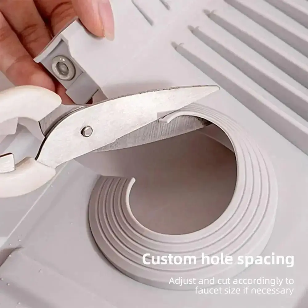 

Quick Dry Faucet Splash Pad Non Slip Slope Sink Draining Tray Wear Resistant Multifunctional Silicone Sink Drying Mat Kitchen