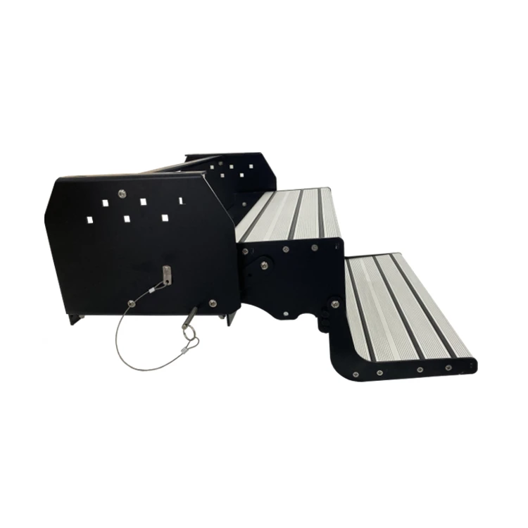 Entrance Door RV Motorhome Caravan Camper Aluminum Alloy Material 550 Manual Folding Double-layer Step