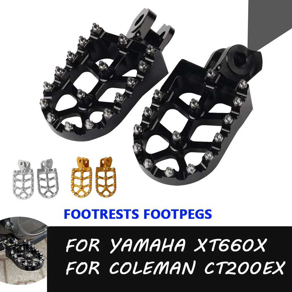 

Motorcycle Accessories Footrest Footpegs Foot Pegs For Yamaha XT660X Tenere 660 XT 660 X XT 660X XT660 X For Coleman CT200EX