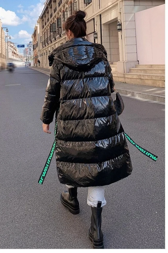 2026 겨울 여성용 다운 재킷 루즈핏 출퇴근용 후드 방풍 방수 다운 재킷