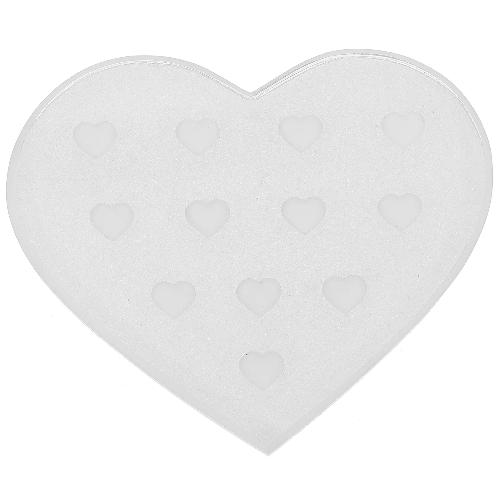 

Eyelash Grafting Pad Heart Glass Durable Scratch Resistant Portable Easy Clean Professional Home Salon Eyelash