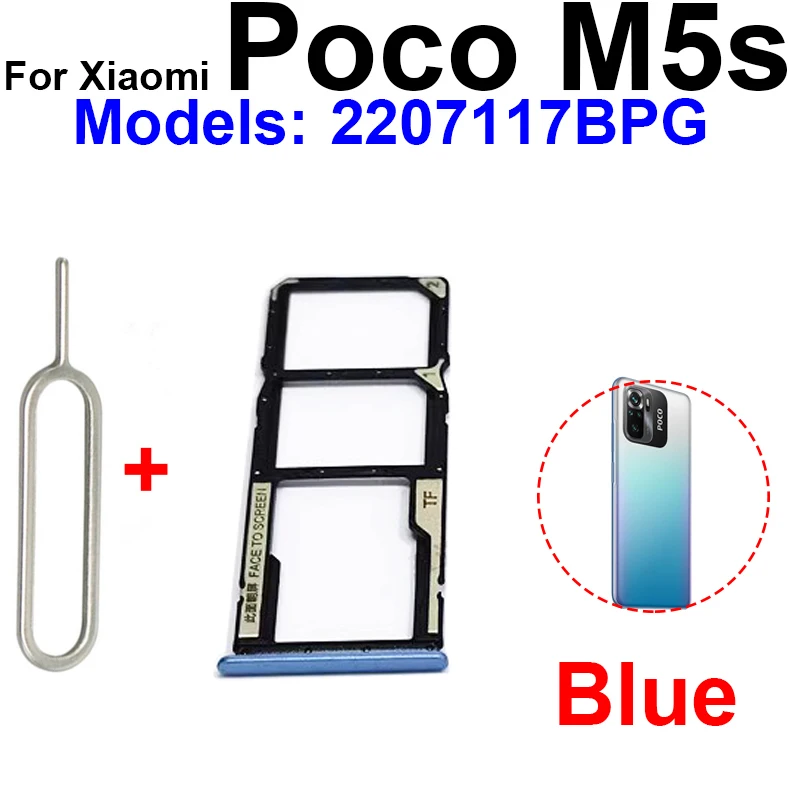 Sim Card Tray Holder For Xiaomi Poco X5 F5 Pro M5 M5s SIM Card Slot Holder Socket Card Reader Adapter Replacement Repair Parts image 5