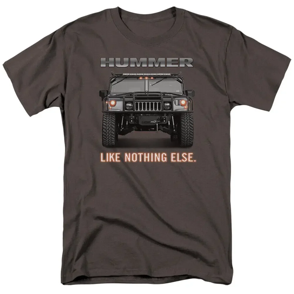 HUMMER LIKE NOTHING ELSE Licencjonowana koszulka męska z grafiką dla dorosłych T-shirty unisex dla mężczyzny Kobieta Krótkie letnie koszulki Casual Cotton