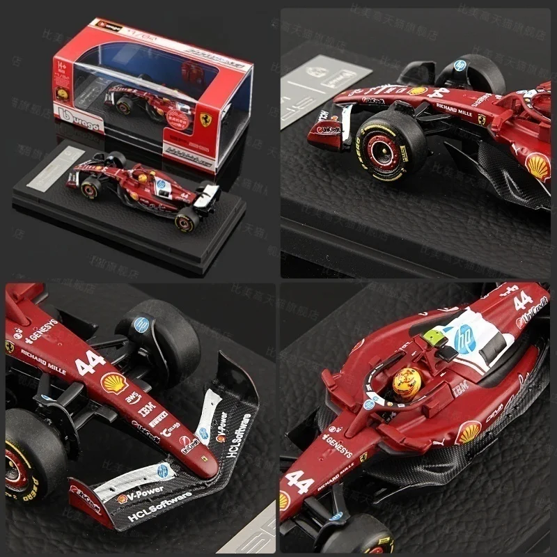 Bburago 1:64 2025 F1 Mercedes-Benz W16 12 Antonelli Ferrari Sf25 44 Hamilton Alloy Car Model Car Model Series Birthday Gift Toy