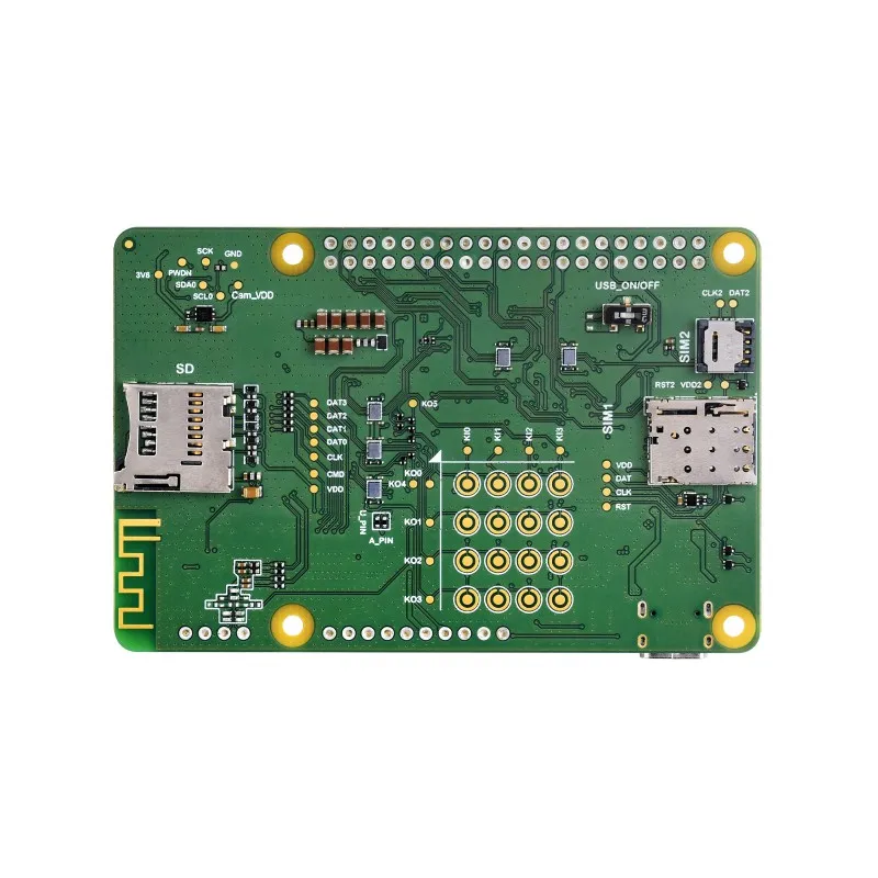 Imagem -04 - Placa de Desenvolvimento Projetado para Quecpython Multi-mode Suporte Multi-band Lte Cat1 Comunicação Bluetooth Ec200u-au