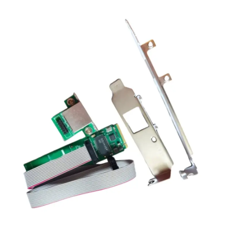 Network Card M2 M.2 Nvme M Key to RJ45 Com Port Lan Card NIC Gigabit Ethernet Network Adapter for Desktop