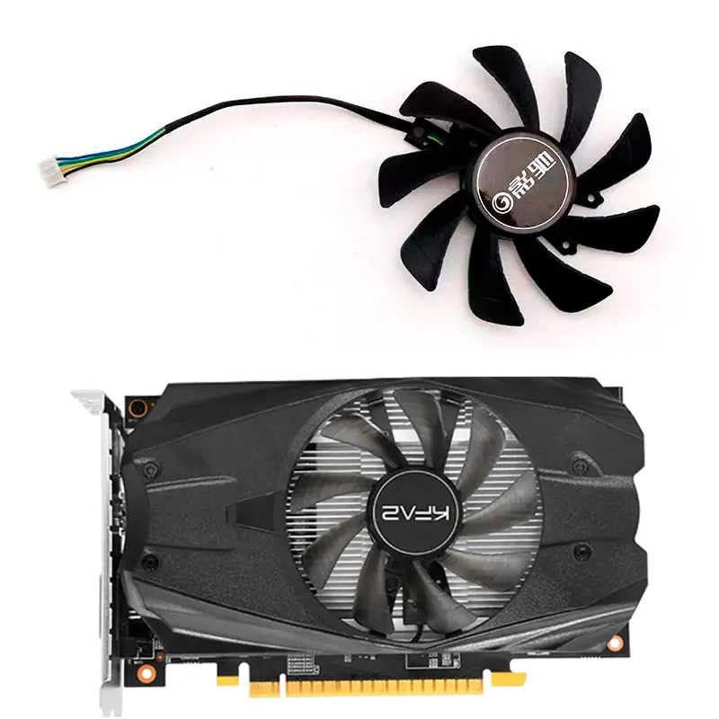 New KFA2 GTX1050 OC GPU fan 4PIN 85MM T129215SU DC 12V suitable for GALAXY GeForce GTX 1050 OC graphics card GA91S2H