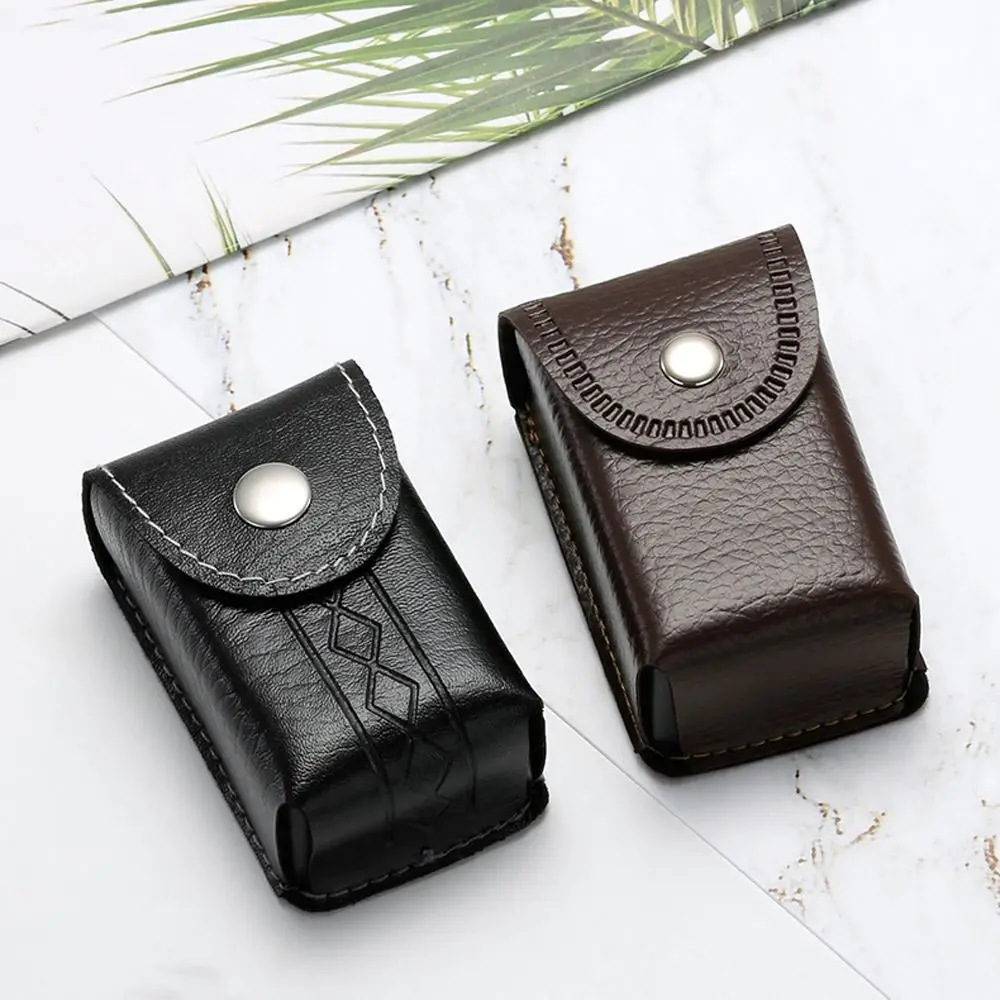 Glasses Bag Magnetic PU Leather Waistpack Glasses Box Presbyopic Glasses Case Fold Glasses Case Wearable Belt Glasses Case