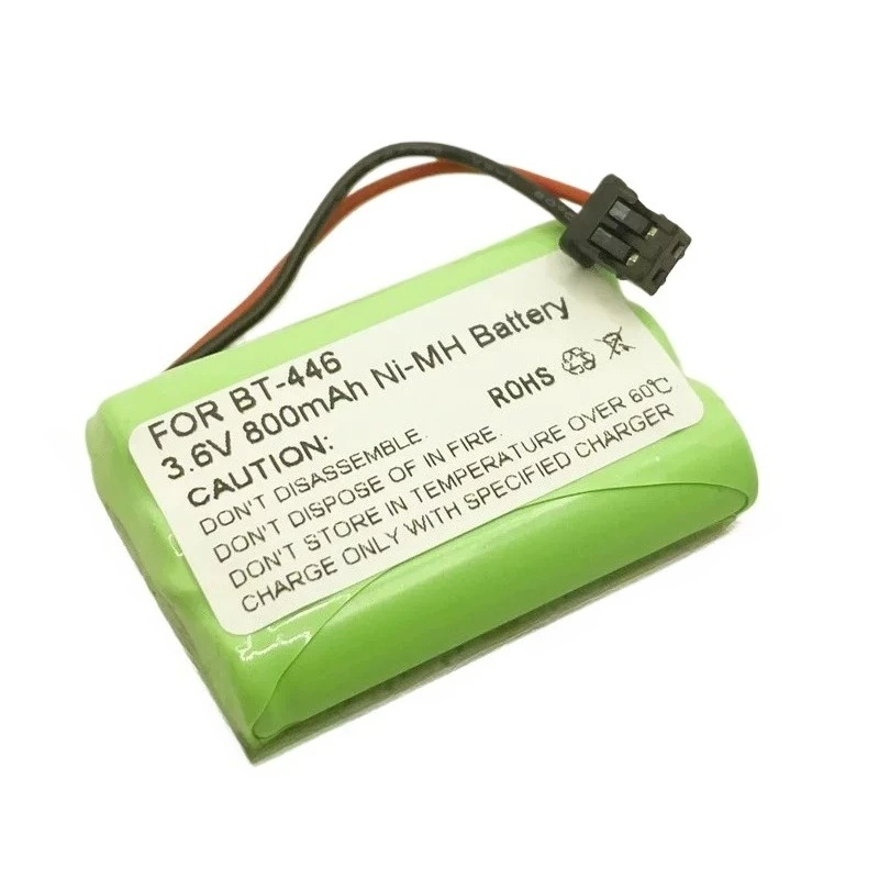 New BT-446 3.6V 800mAh AAA Ni-MH Cordless Phone Rechargeable Battery for Uniden BT-1005 ER-P512 BTY0457001 BBTY0458001 Battery