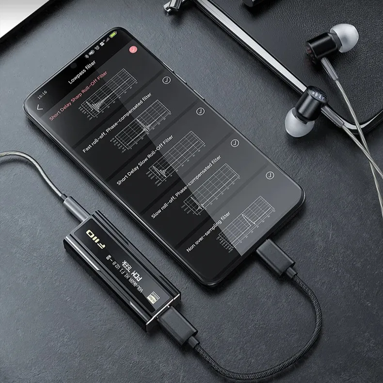 FiiO JadeAudio KA5 USB DAC مضخم ضوت سماعات الأذن المزدوج CS43198 3.5/4.4 مللي متر كابل الصوت PCM 768khz DSD256 لنظام أندرويد WIN10