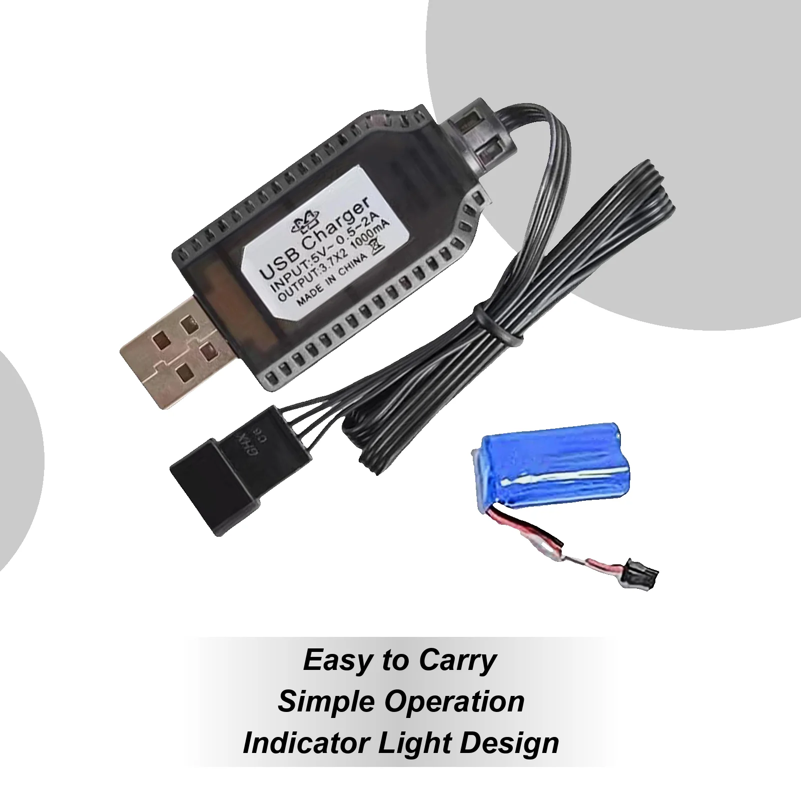 شاحن بطارية توصيل خارجي 7.4 فولت 1000 مللي أمبير بدون طيار شاحن سريع RC طائرة بطارية ليثيوم SM-2P SM-3P SM-4P شحن بطارية توصيل خارجي