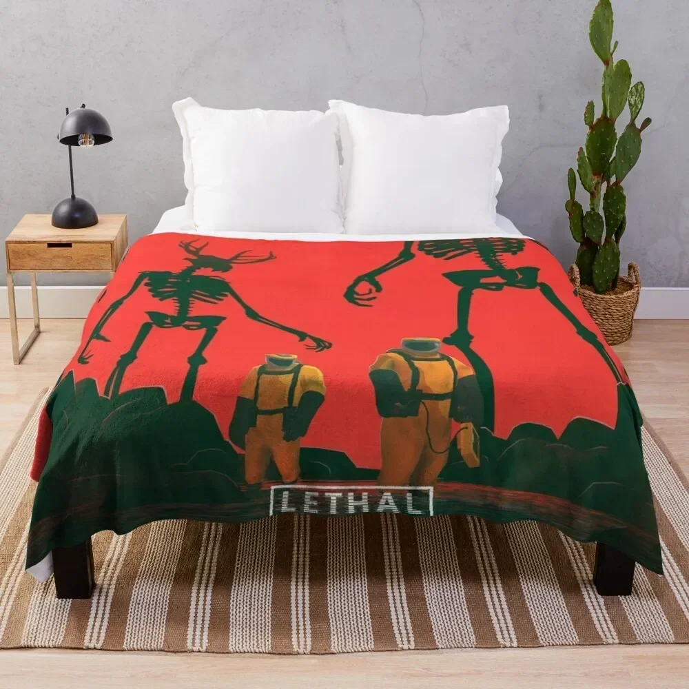 

Lethal Company Throw Blanket bed plaid Blankets For Bed Luxury For Decorative Sofa Blankets