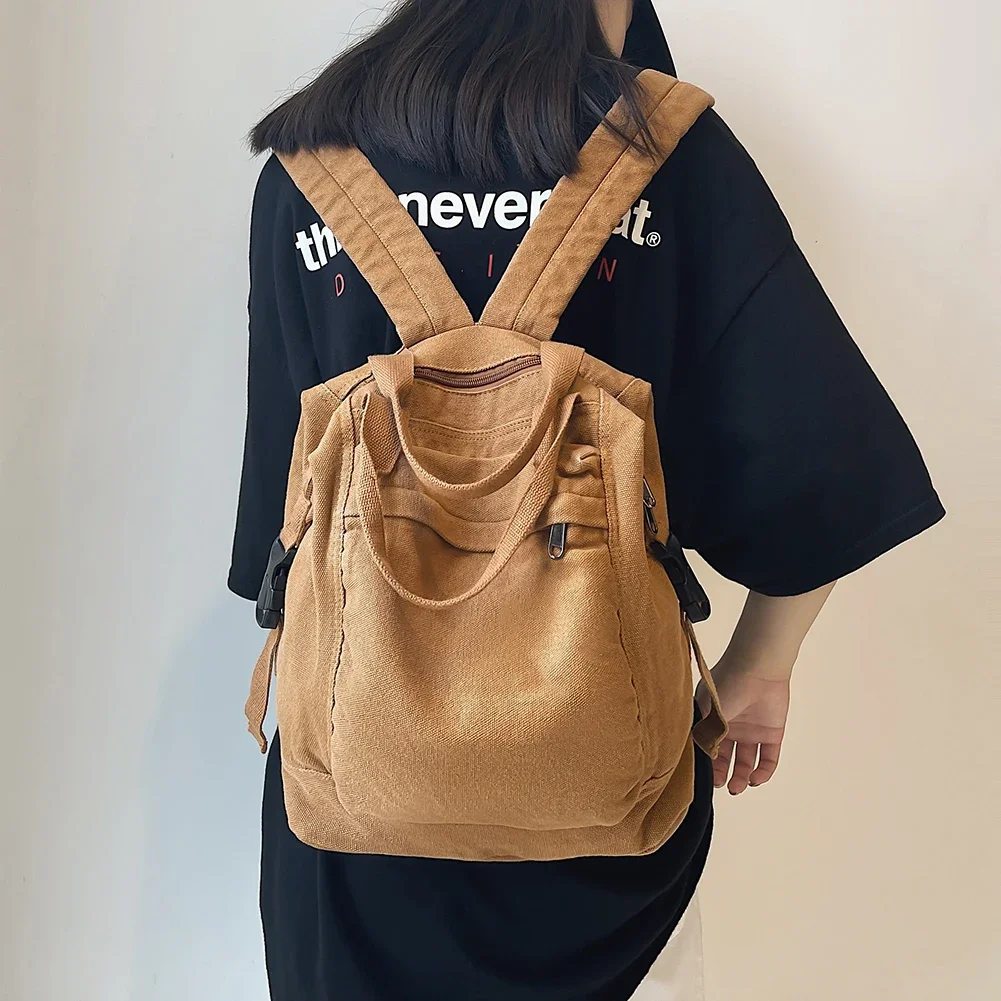 Mini Canvas Backpack for Women Girls Cute Small School Backpack Purse Hippie Y2K Women\'s Bag Travel Daypack Aesthetic Backpack
