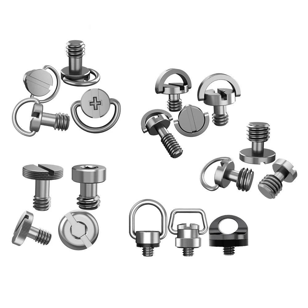 Yiqianyuan Quick Release Camera Plate Screw 1/4-20 UNC DSLR Fixing Screw Universal Photography Accessory for Ballhead Tripod