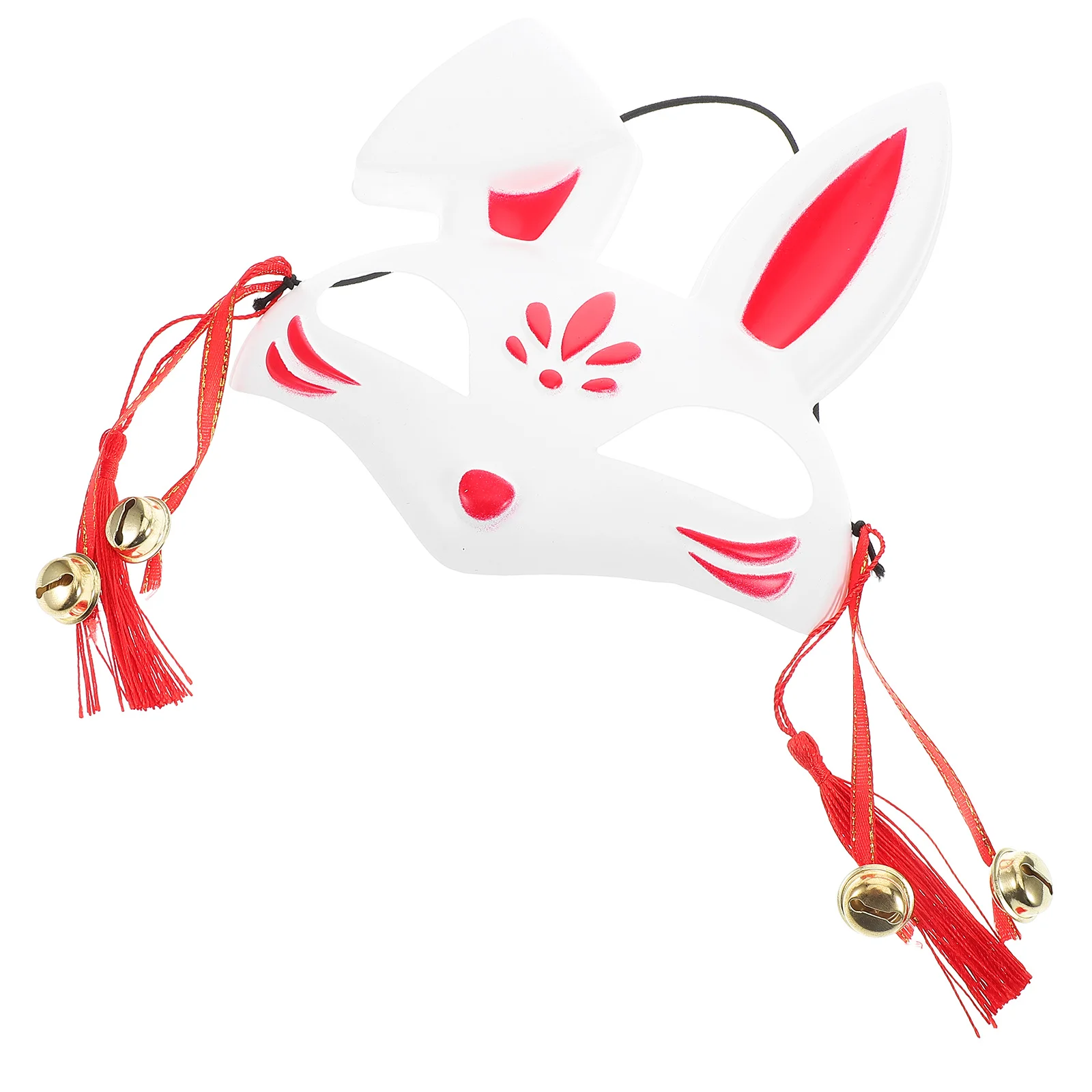 

Easter Bunny Mask Half Face Adorable Design Bell Accent Durable Material Perfect for Kids Parties and Festive Occasions